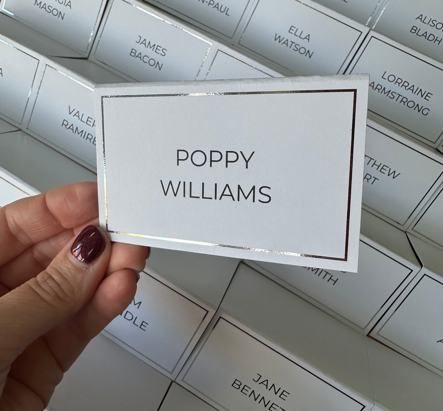 Foil Edge Name cards