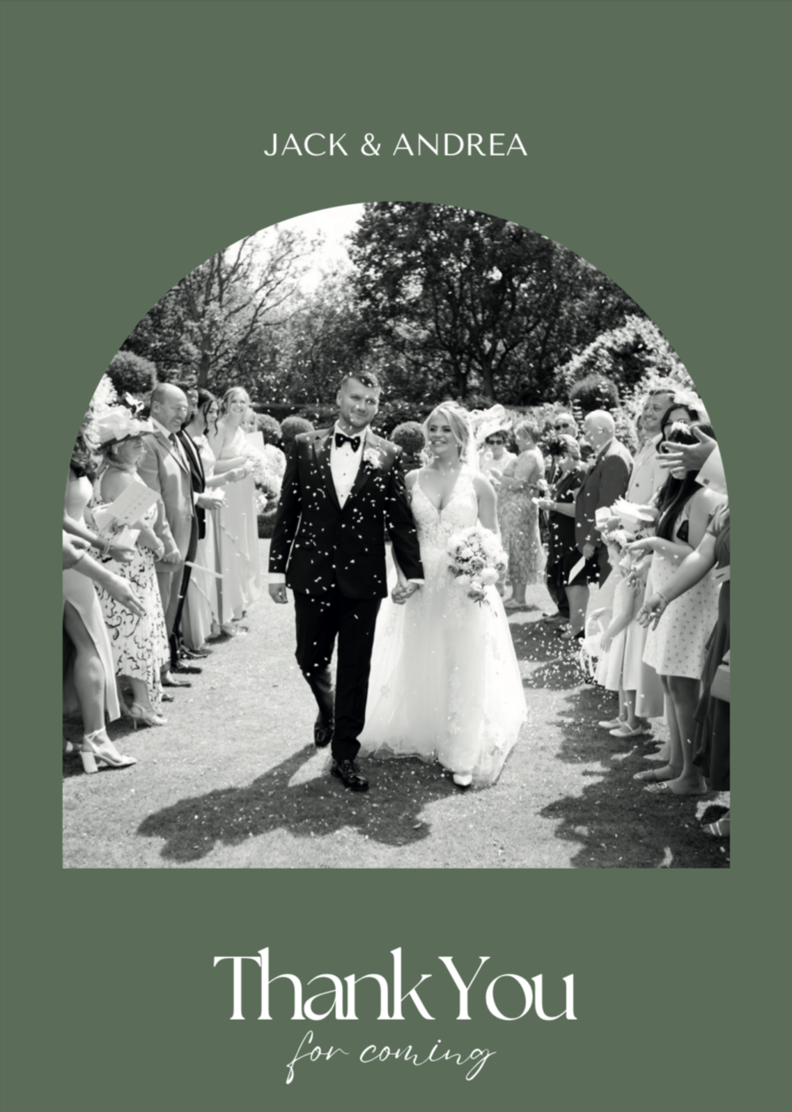 THANK YOU CARD - ARCH