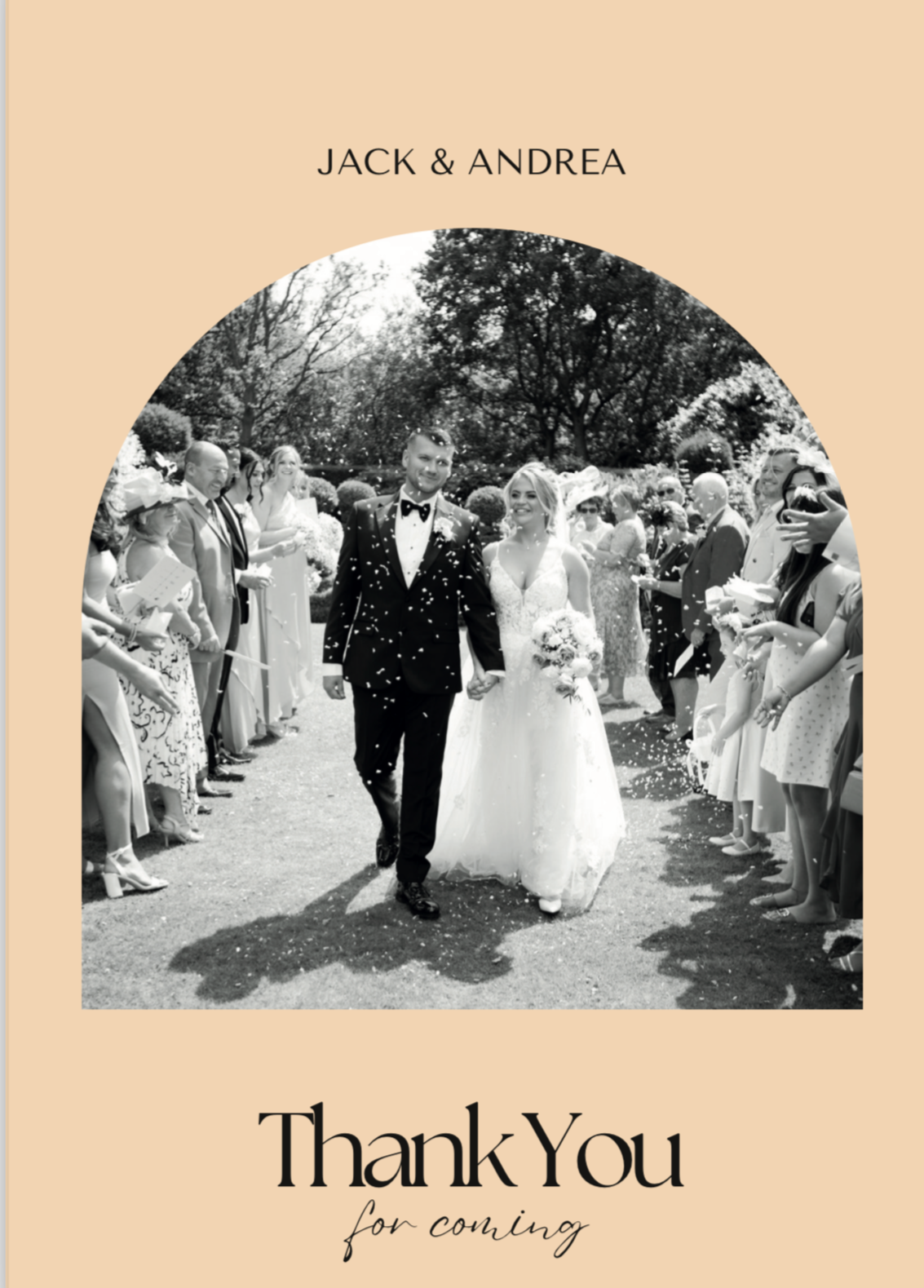 THANK YOU CARD - ARCH